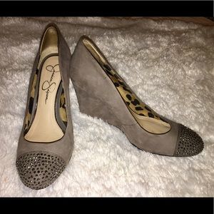 Jessica Simpson High Heel/Wedge Shoes with Studs